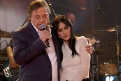Vídeo: Fábio Jr. e Cleo cantam juntos em especial de Dia dos Pais do 'Altas Horas'
