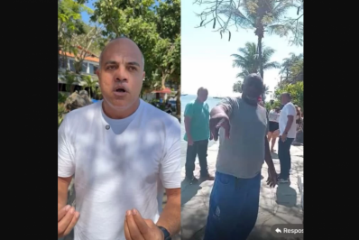 Leandro de Búzios questiona obra em época de campanha e gera climão com servidor 