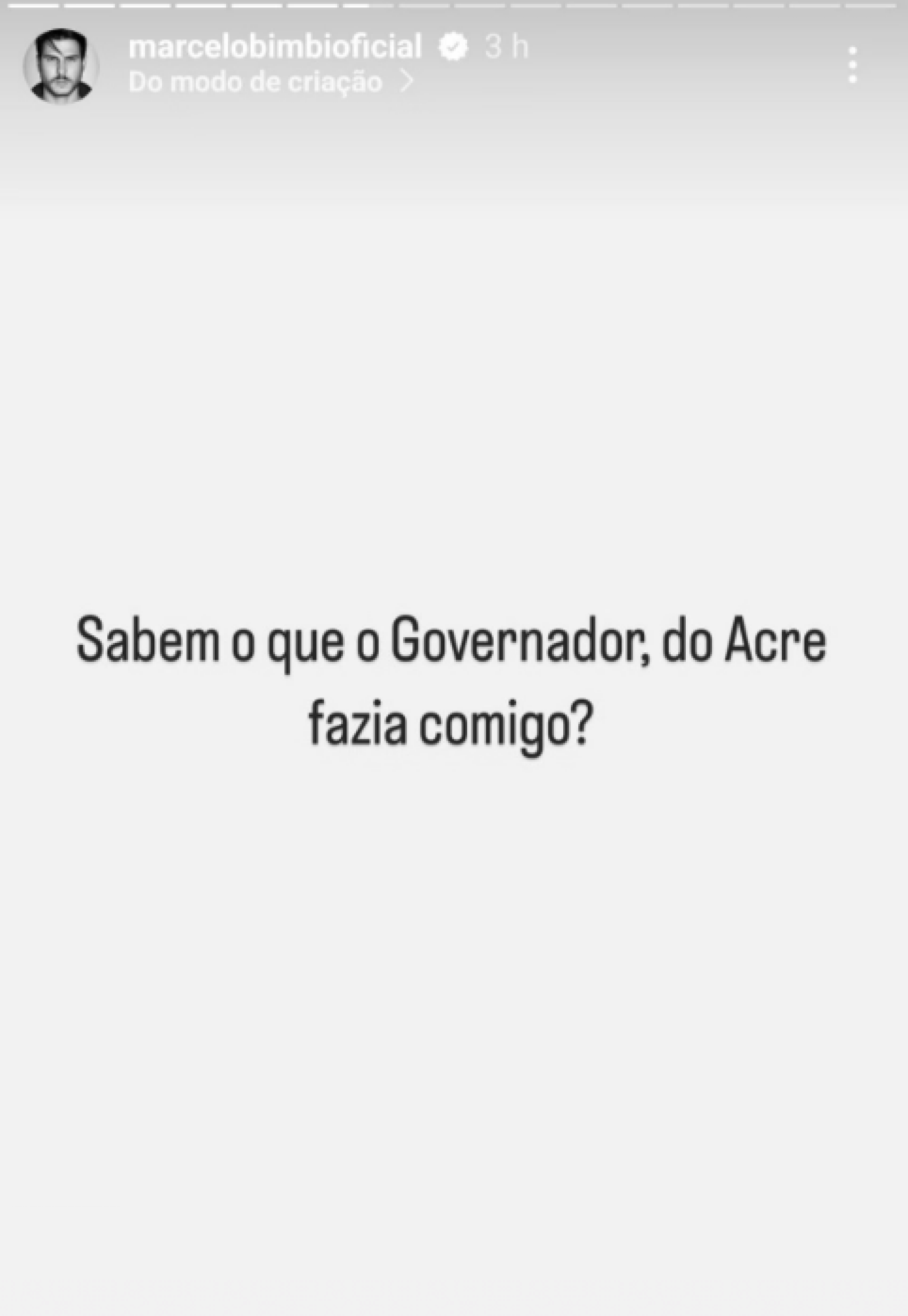 Ex-marido de Nicole Bahls choca ao acusar governador do Acre de estupro - Foto: Reprodução