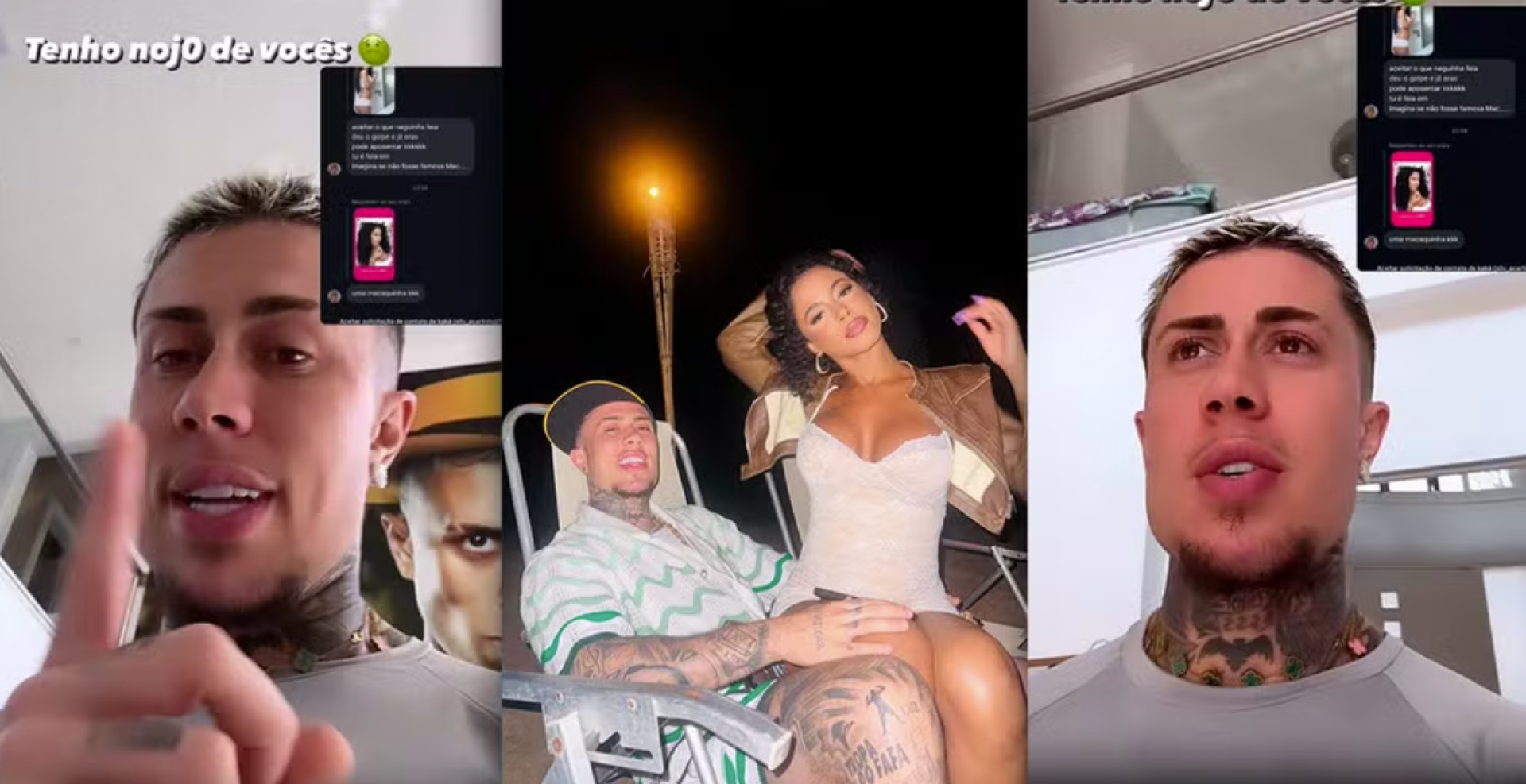 MC Daniel rebate falas racistas que Lorena Maria está recebendo - Reprodução Instagram