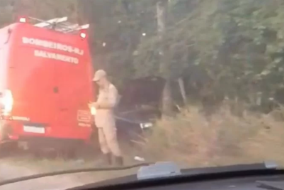 Acidente é registrado na Estrada do Guriri, em Cabo Frio