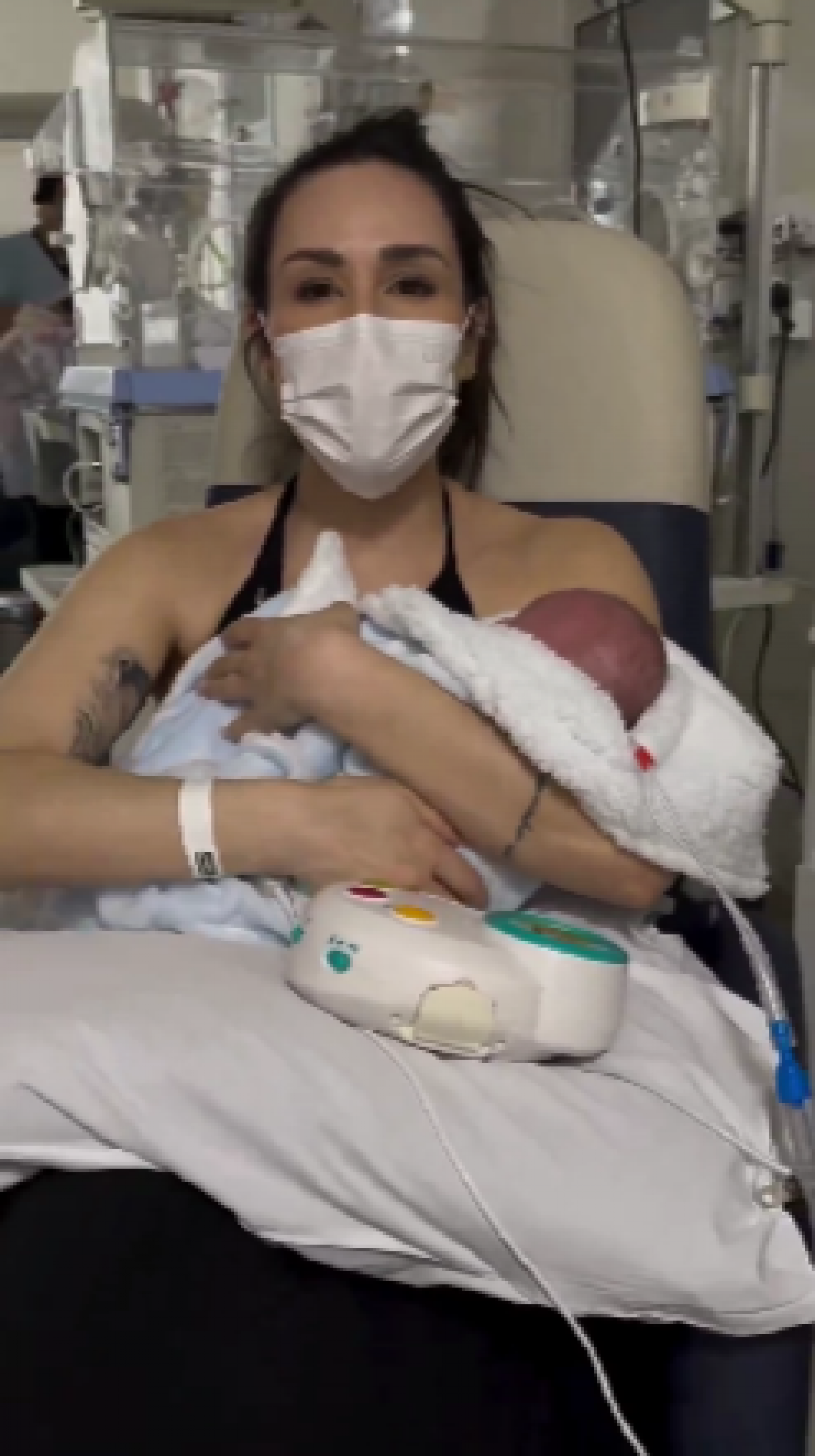 Nadja Haddad celebra recupera&ccedil;&atilde;o do filho rec&eacute;m-nascido, Jos&eacute;