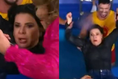 Vídeo: Mara Maravilha se afoga ao vivo em tributo a Silvio Santos