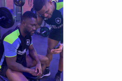 Vídeo: Bastos recebe de Júnior Santos notícia sobre convocação