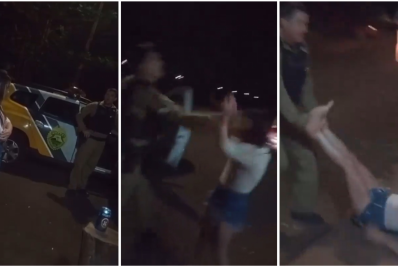 Vídeo: PM é investigado por agredir mulher durante abordagem no Paraná