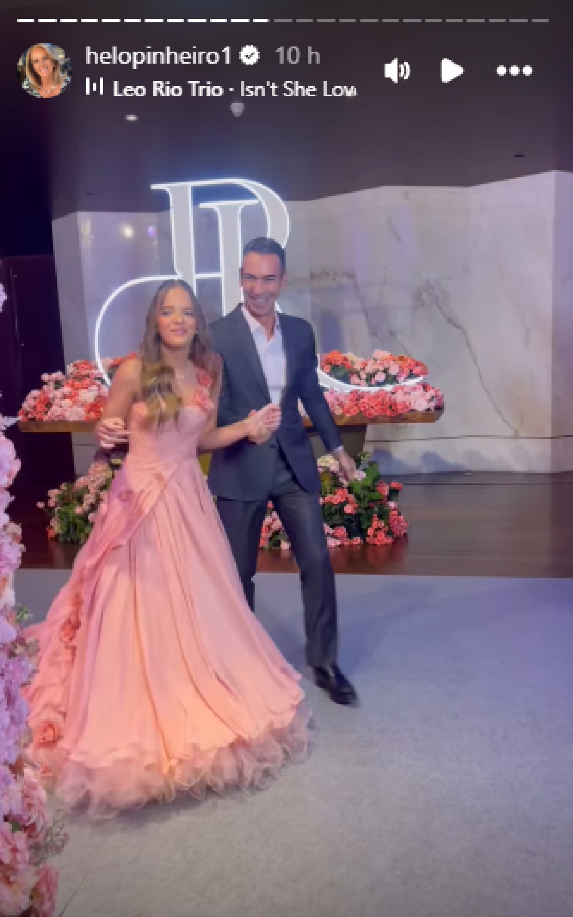 Rafa Justus e o padrasto, Cesar Tralli - Reprodução / Instagram