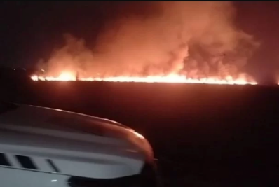 Fogo atinge Parque Estadual da Costa do Sol, em Cabo Frio