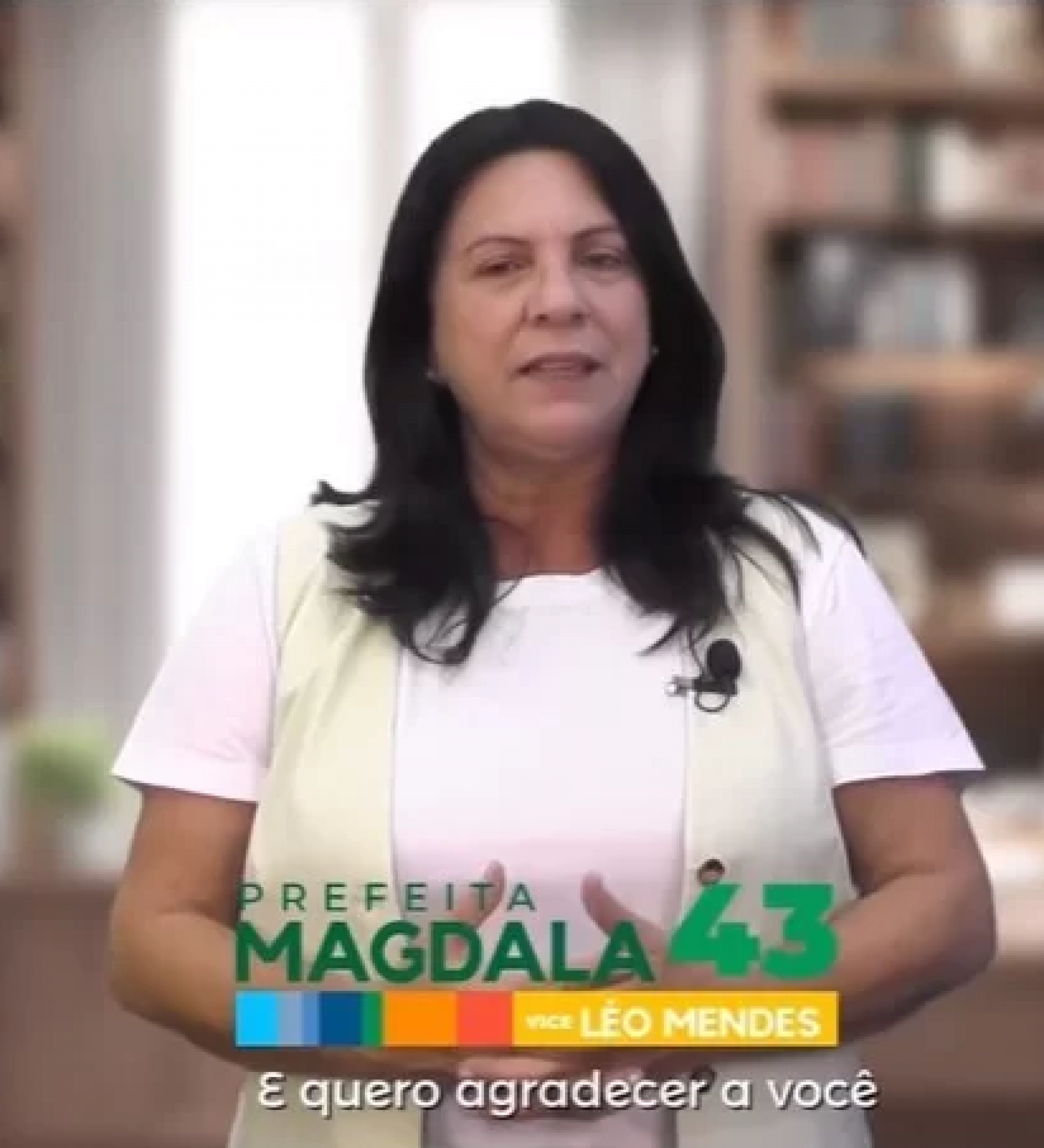 Propaganda da prefeita Magdala Furtado - Reprodução