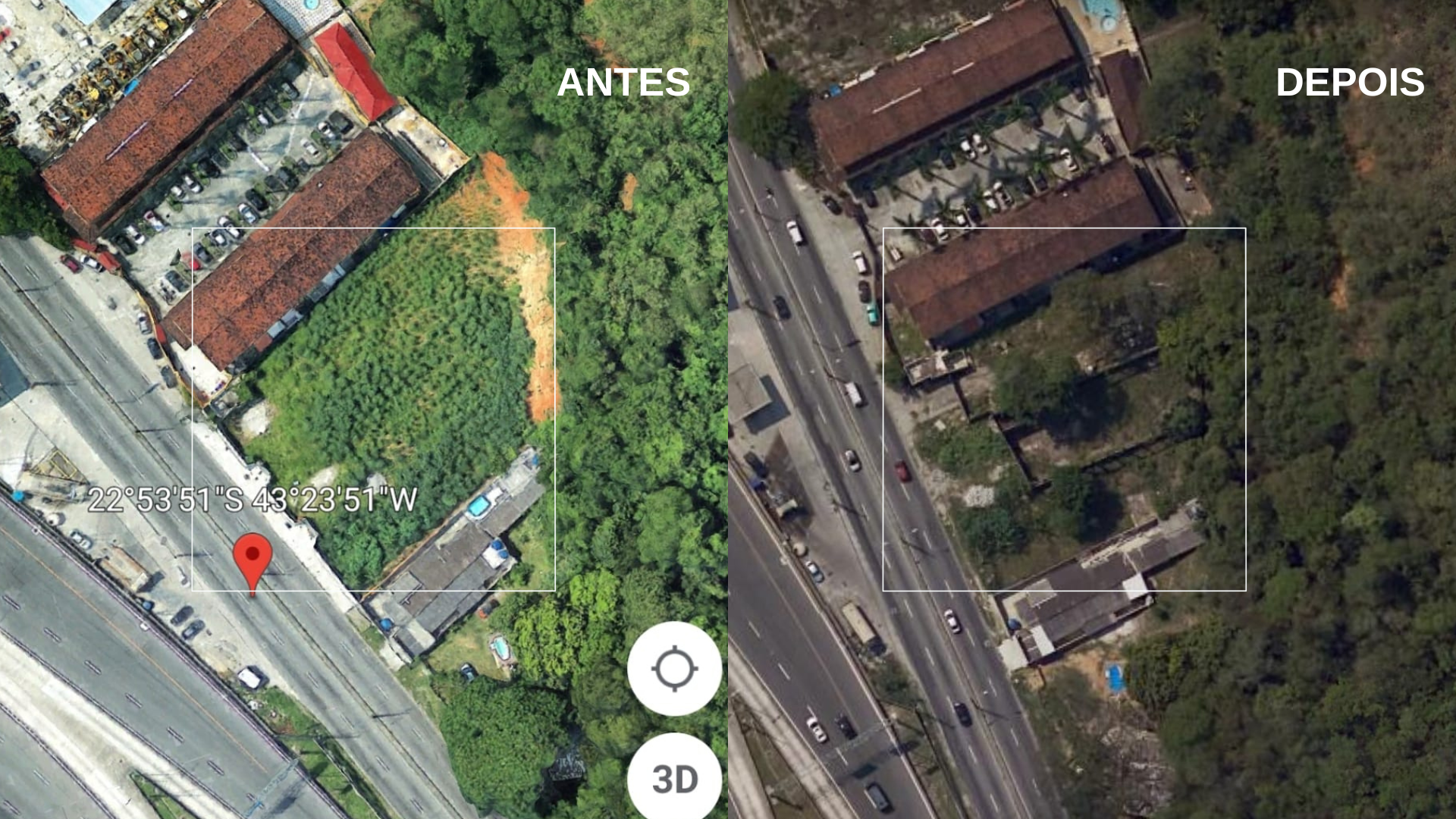 Obra destruiu grande área verde na Estrada do Catonho, em Jardim Sulacap, Zona Oeste do Rio - Agência O Dia