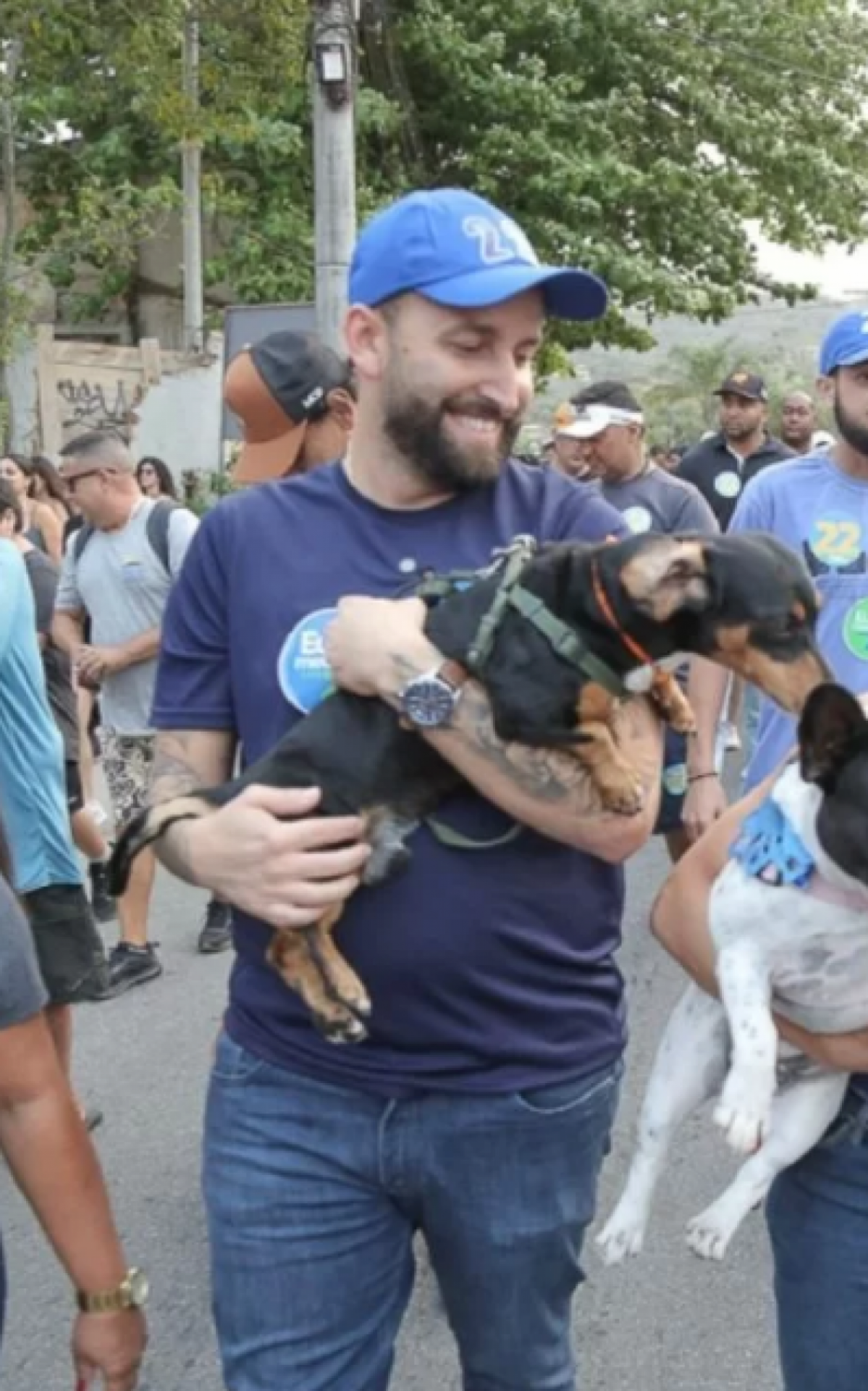 Rafael Aguiar (PL) e a esposa, Mariane Quintanilha - Divulgação