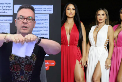 Felipeh Campos se irrita após receber notificação de irmãs de Deolane