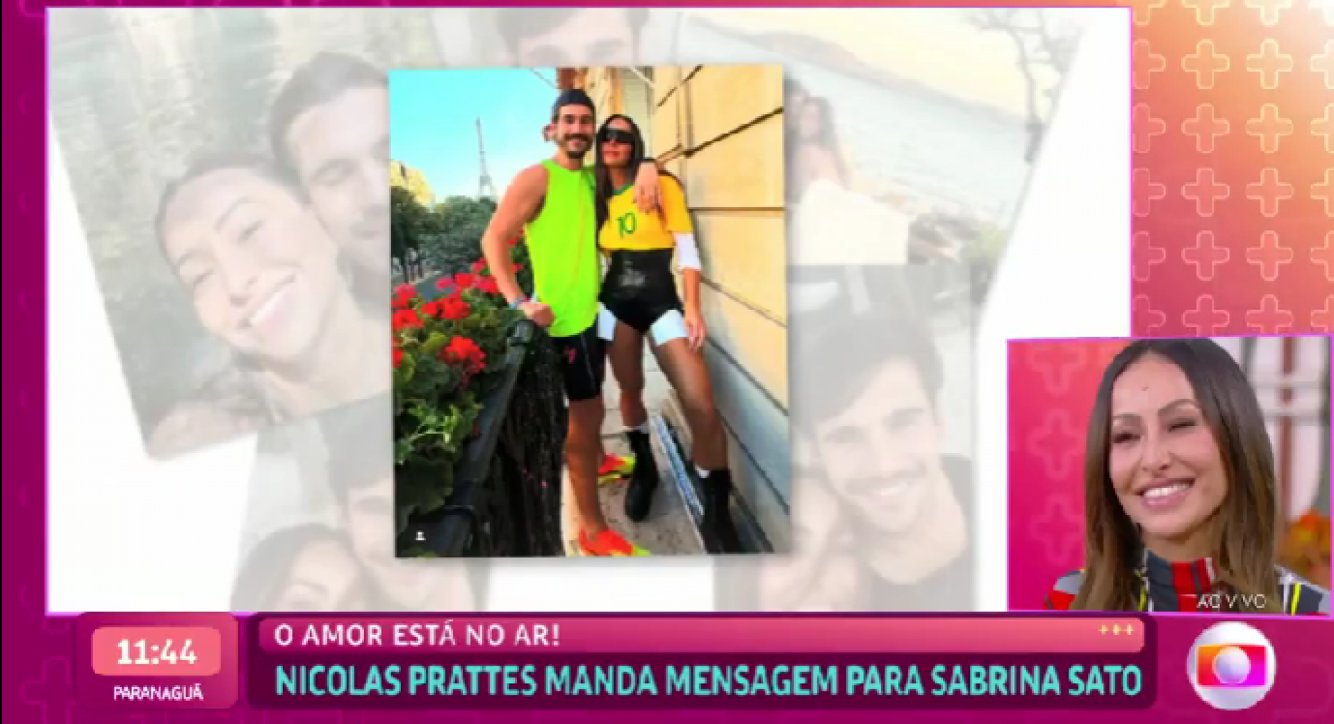 Sabrina Sato se emociona com declaração de Nicolas Prattes: 'Um presente na minha vida' - Reprodução de vídeo