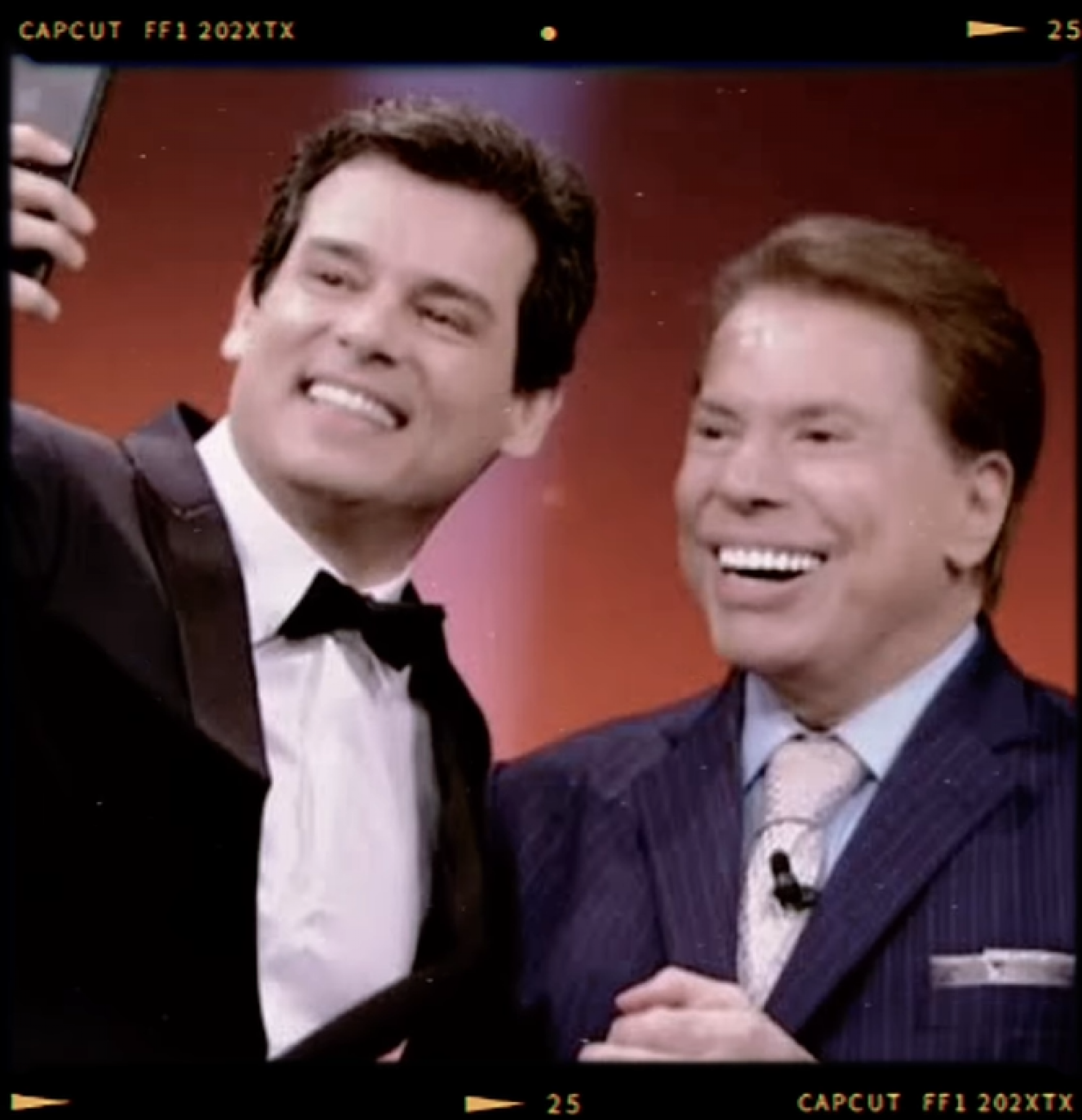 Celso Portiolli e Silvio Santos - reprodução Instagram