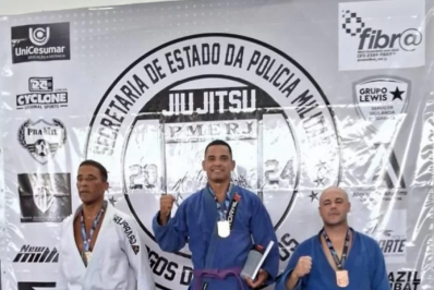 Sargento de Cabo Frio ganha 1º lugar em competição de jiu-jitsu nos Jogos da PM