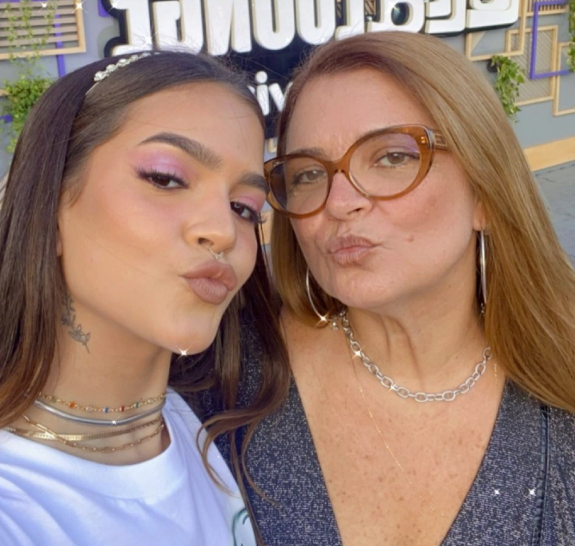 Mel Maia e sua mãe Débora Maia - Reprodução Instagram
