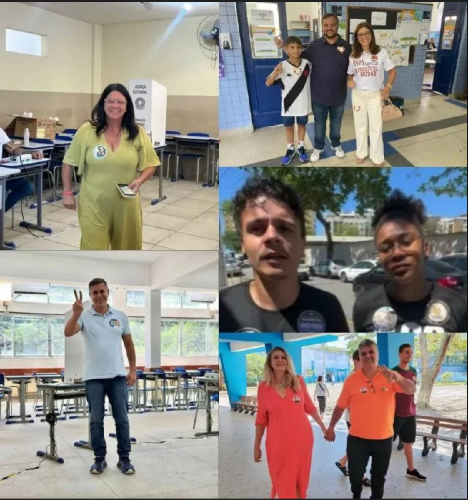 Serginho (PL), Magdala Furtado (PV), Rafael Peçanha (REDE), Vinícius Seguraço (UP) e Luiz Fernando Cardoso (NOVO) 