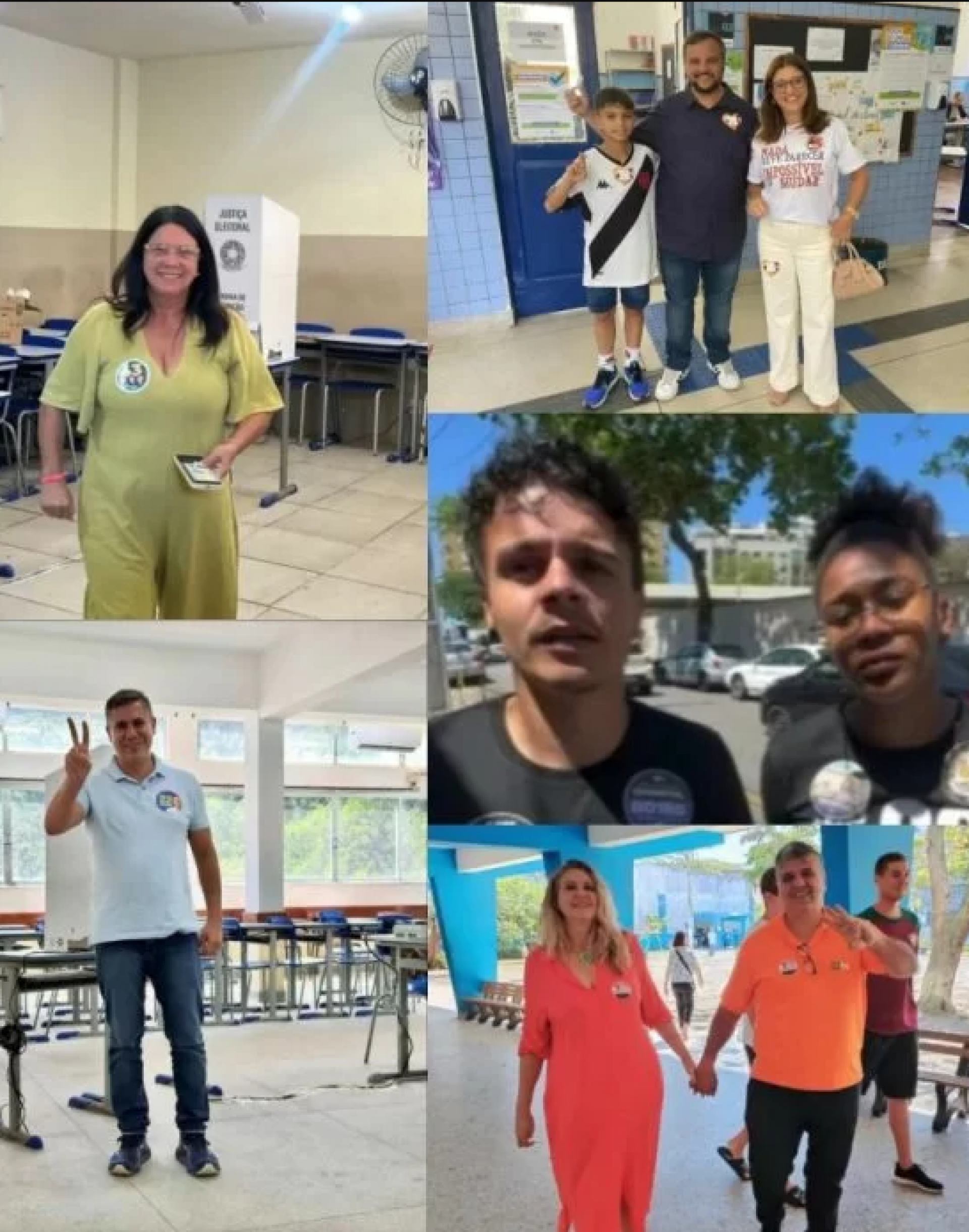 Serginho (PL), Magdala Furtado (PV), Rafael Peçanha (REDE), Vinícius Seguraço (UP) e Luiz Fernando Cardoso (NOVO) 