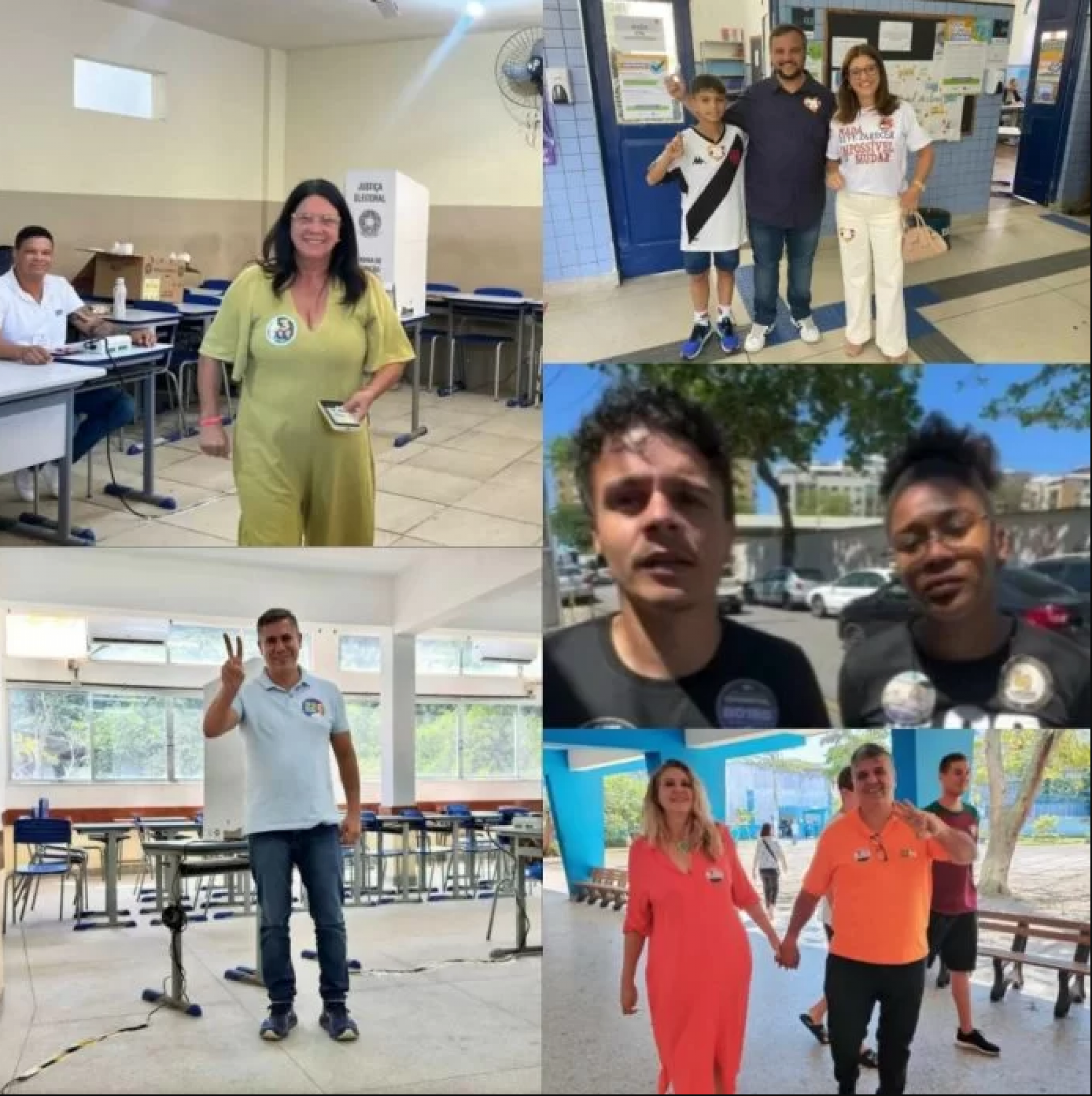 Serginho (PL), Magdala Furtado (PV), Rafael Peçanha (REDE), Vinícius Seguraço (UP) e Luiz Fernando Cardoso (NOVO) 