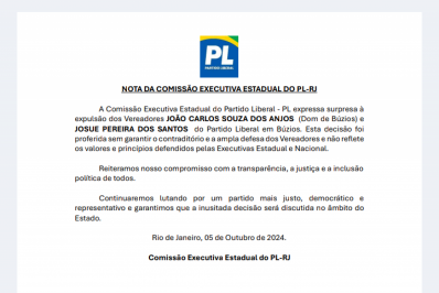 PL de Búzios expulsa dois Vereadores nas vésperas das eleições e executiva estadual do Partido discorda