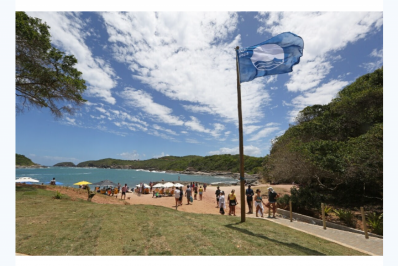 Praias de Búzios pelo terceiro ano consecutivo têm aprovação do Júri Internacional do Programa Bandeira Azul para a temporada 2024/2025