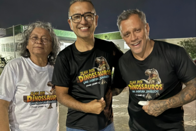 Prefeito de Iguaba e Marlene Matos vistoriam área da Ilha dos Dinossauros 