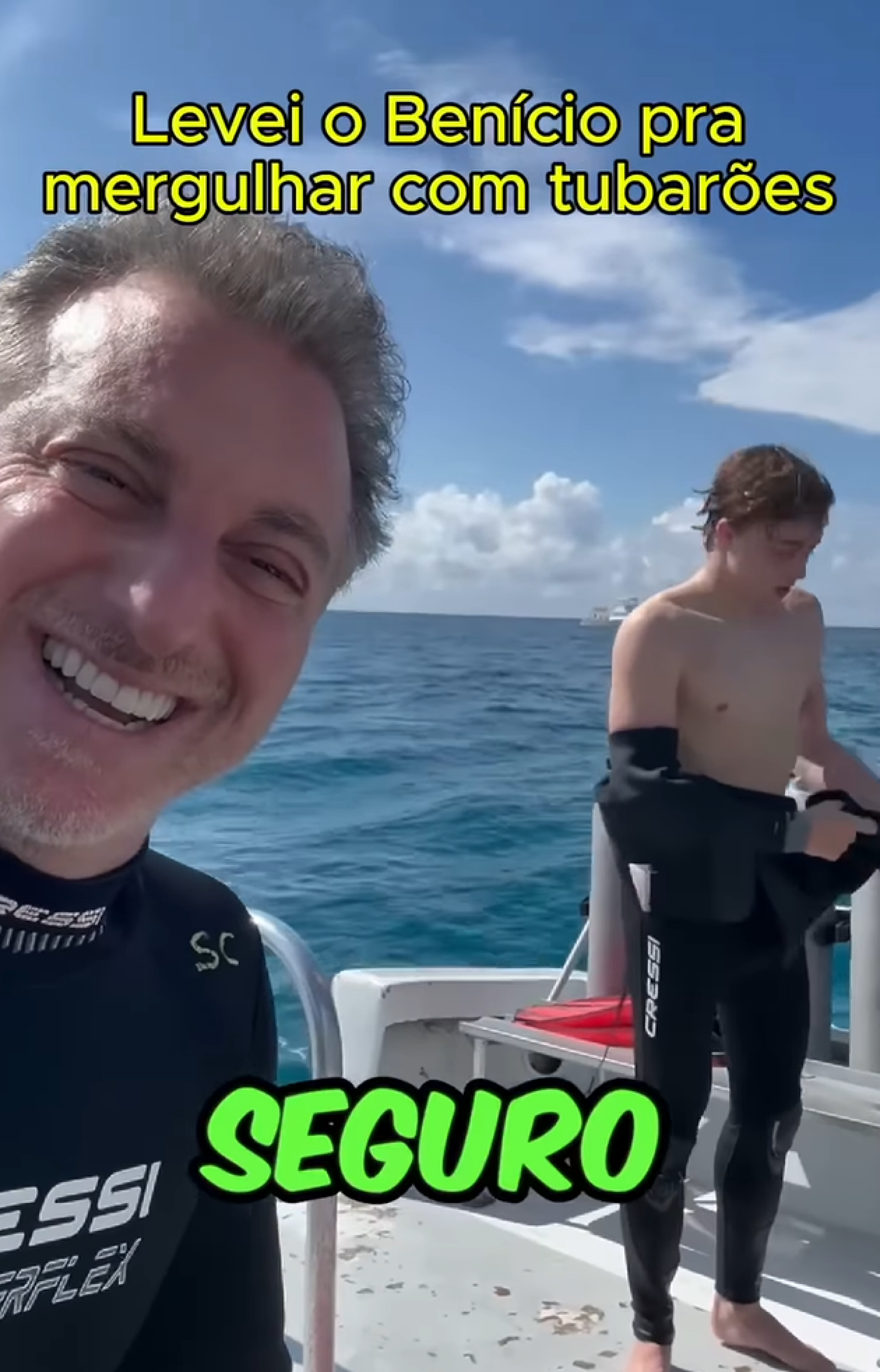 Luciano e Benício Huck - reprodução Instagram