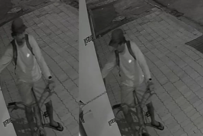 Câmera de segurança flagra elemento tentando arrombar comércio de Cabo Frio