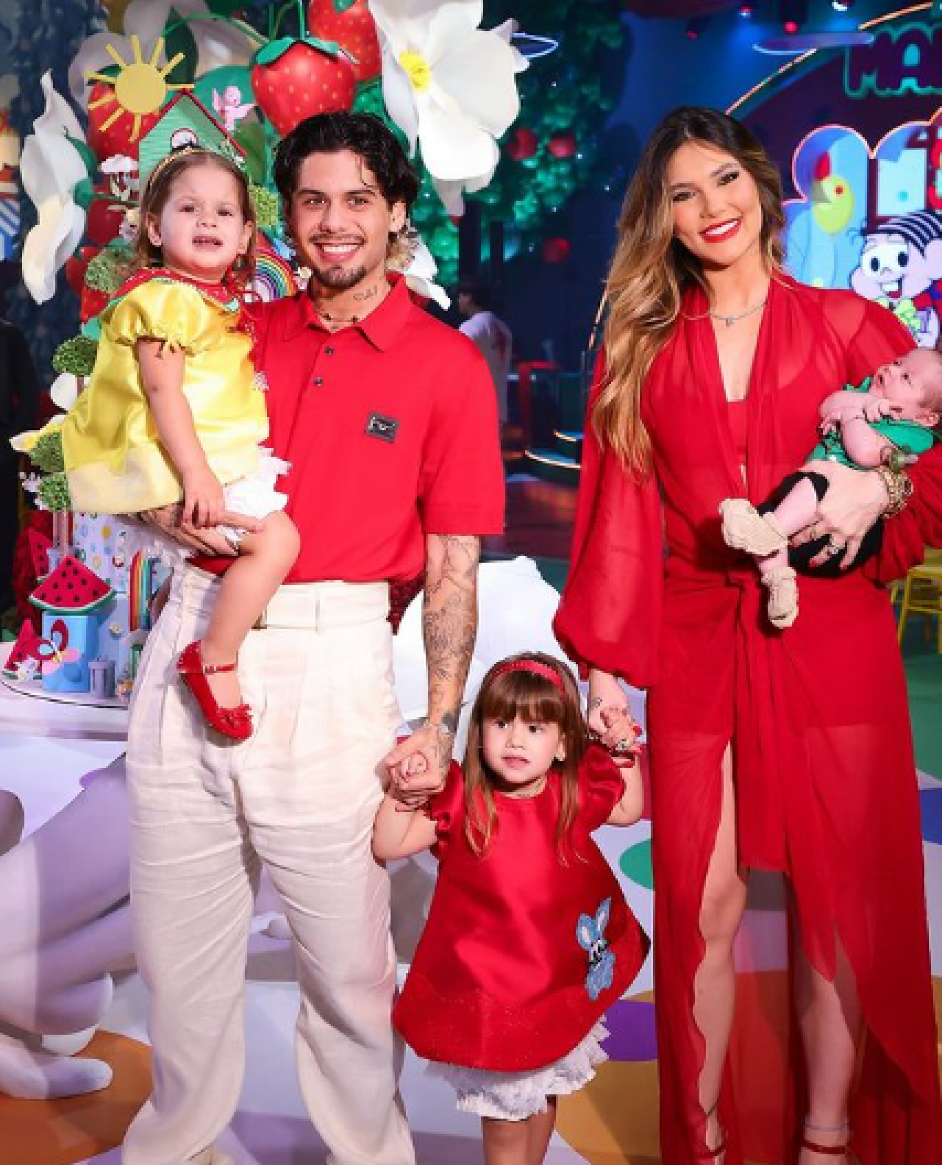 Zé Felipe, Virginia, Maria Flor, Maria Alice e José Leonardo - Reprodução / Instagram