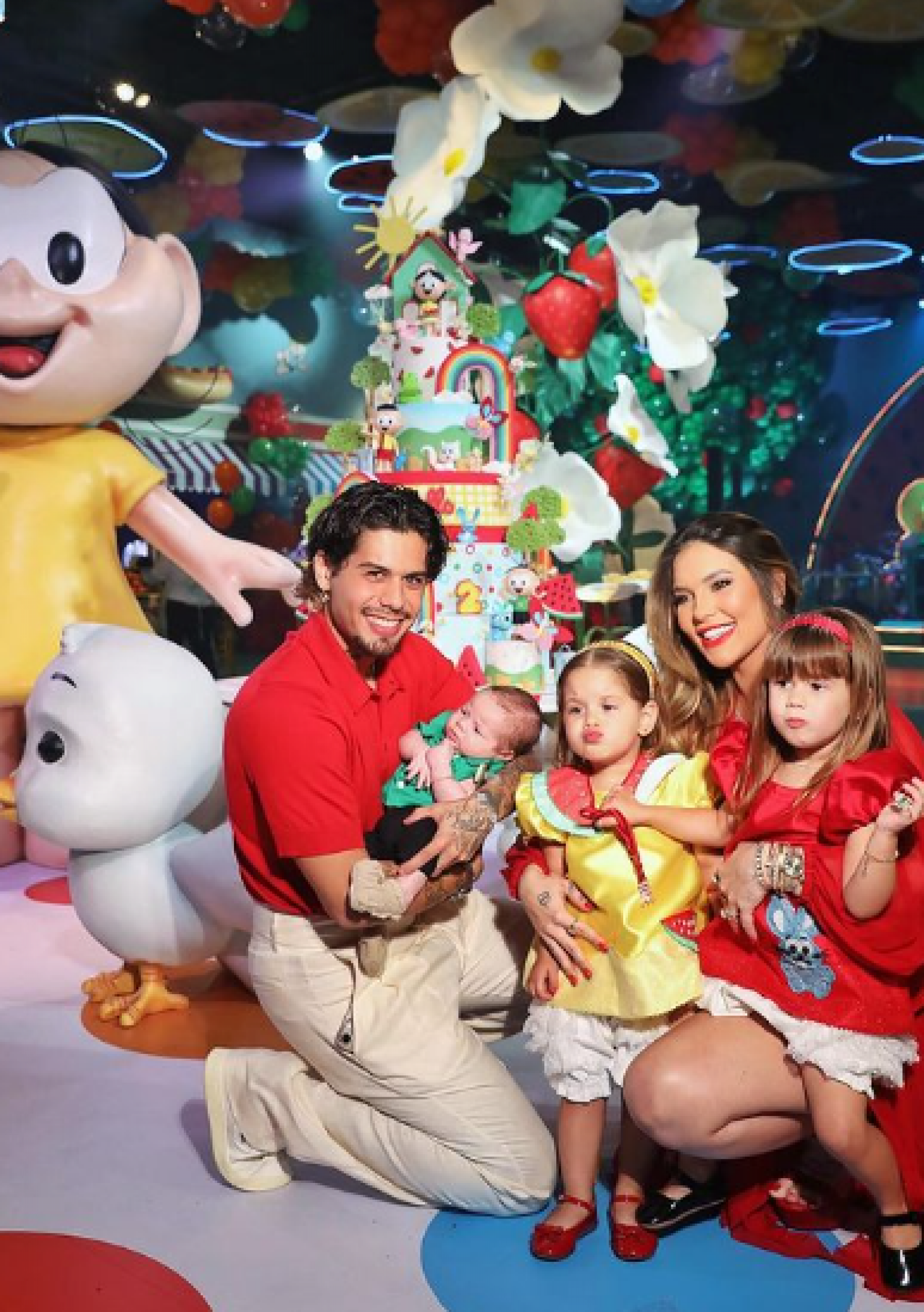 Zé Felipe, Virginia, Maria Flor, Maria Alice e José Leonardo - Reprodução / Instagram