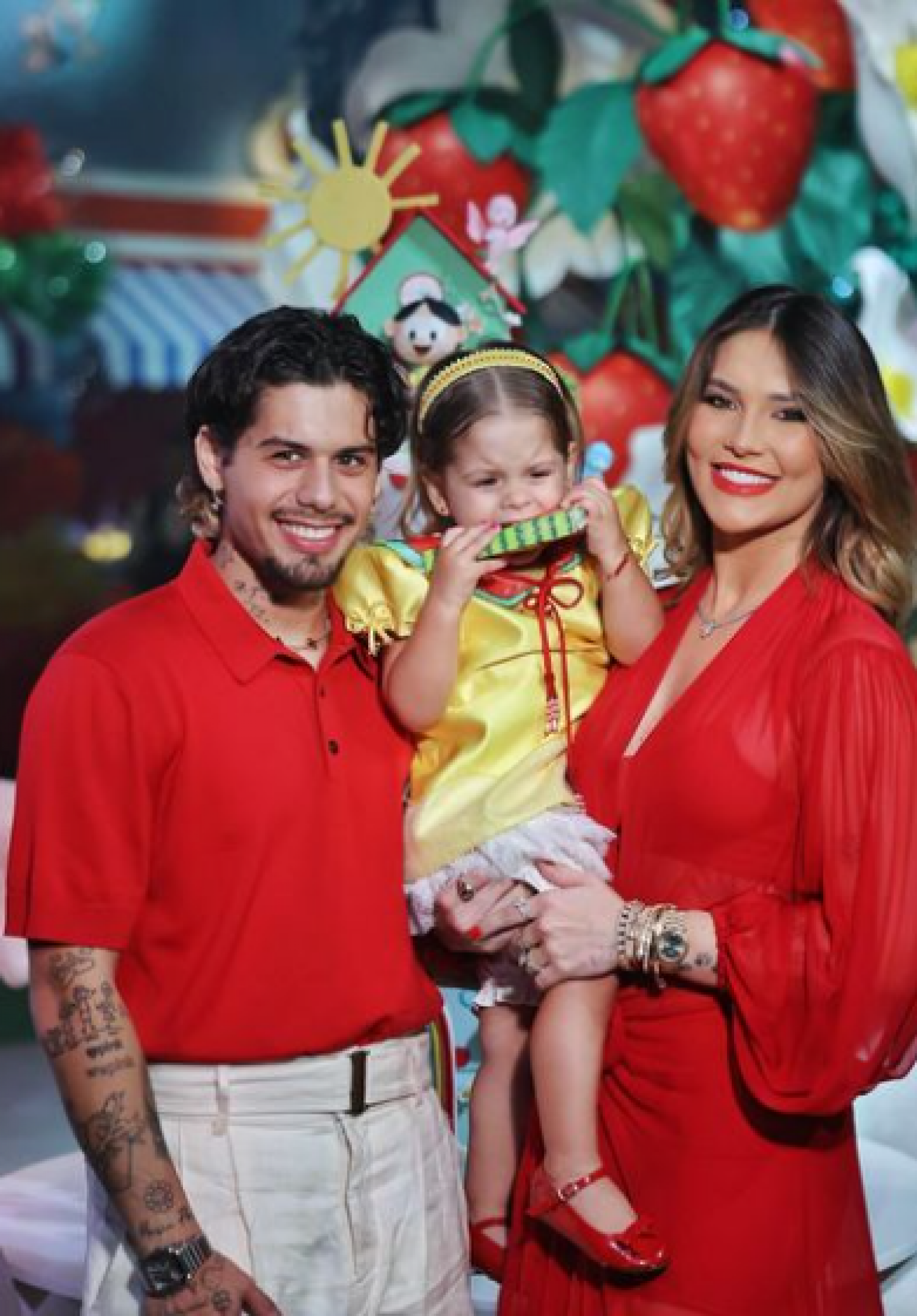 Zé Felipe, Maria Flor e Virginia - Reprodução / Instagram