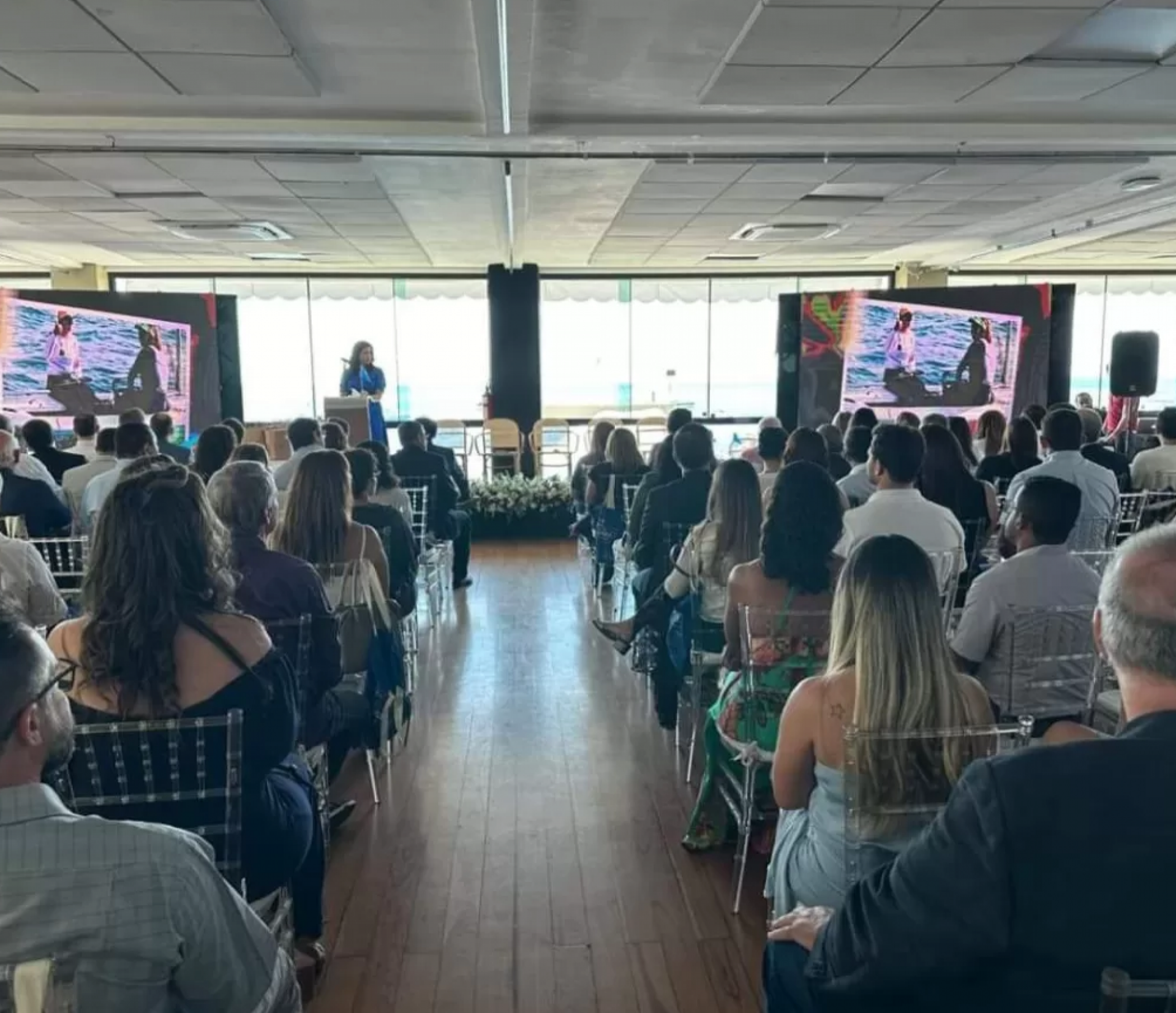 Cerim&ocirc;nia Nacional de entrega do selo Bandeira Azul 2024 - Ascom 