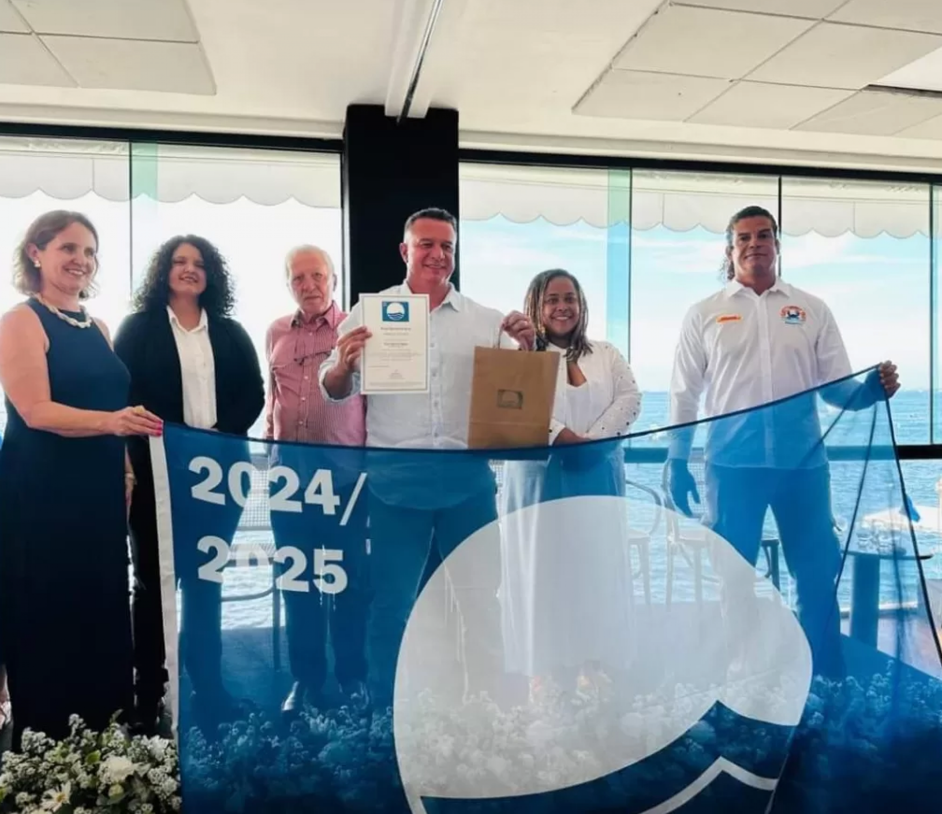 Cerimônia Nacional de entrega do selo Bandeira Azul 2024 - Ascom 