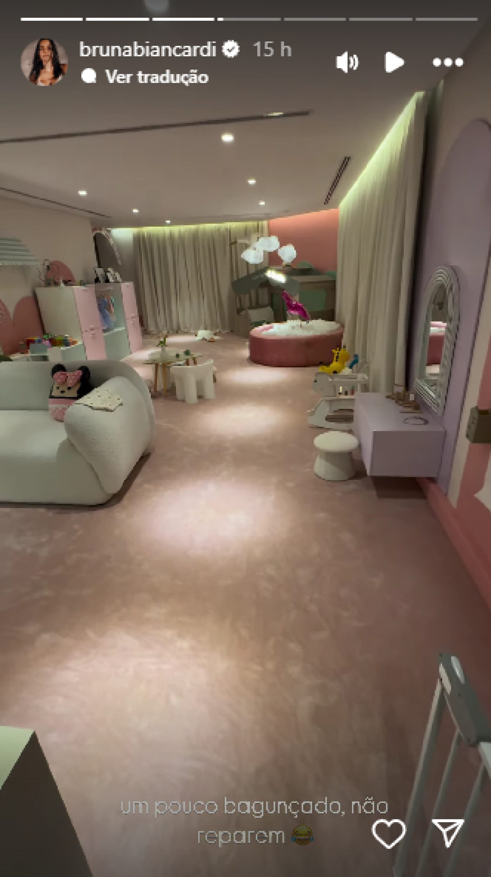 Bruna Biancardi mostra detalhes do quarto da filha na Arábia Saudita - Reprodução de vídeo / Instagram