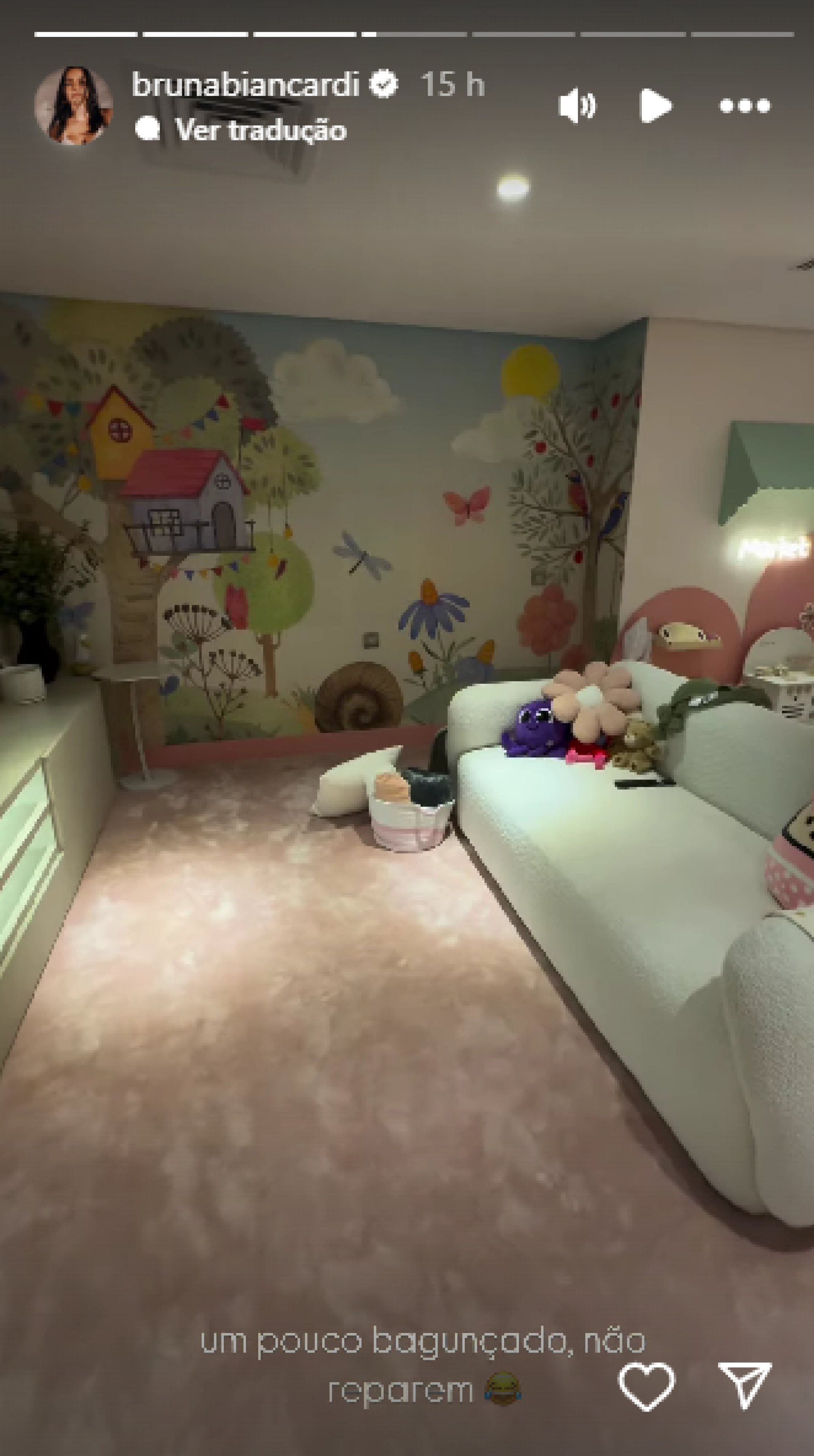 Bruna Biancardi mostra detalhes do quarto da filha na Arábia Saudita - Reprodução de vídeo / Instagram