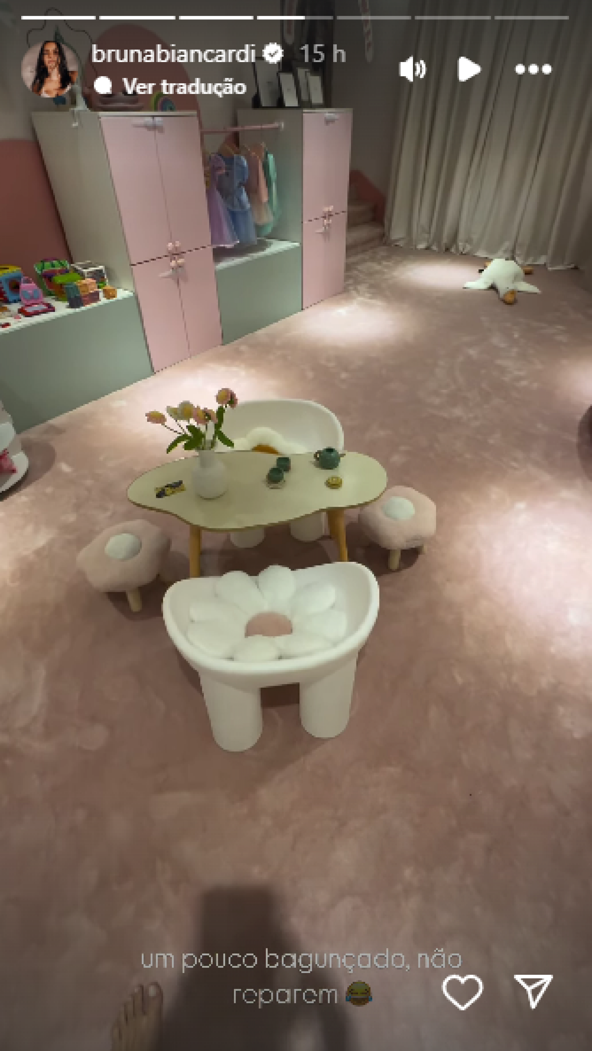 Bruna Biancardi mostra detalhes do quarto da filha na Arábia Saudita - Reprodução de vídeo / Instagram