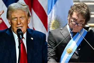 Milei será o primeiro presidente a ser recebido por Donald Trump após vitória