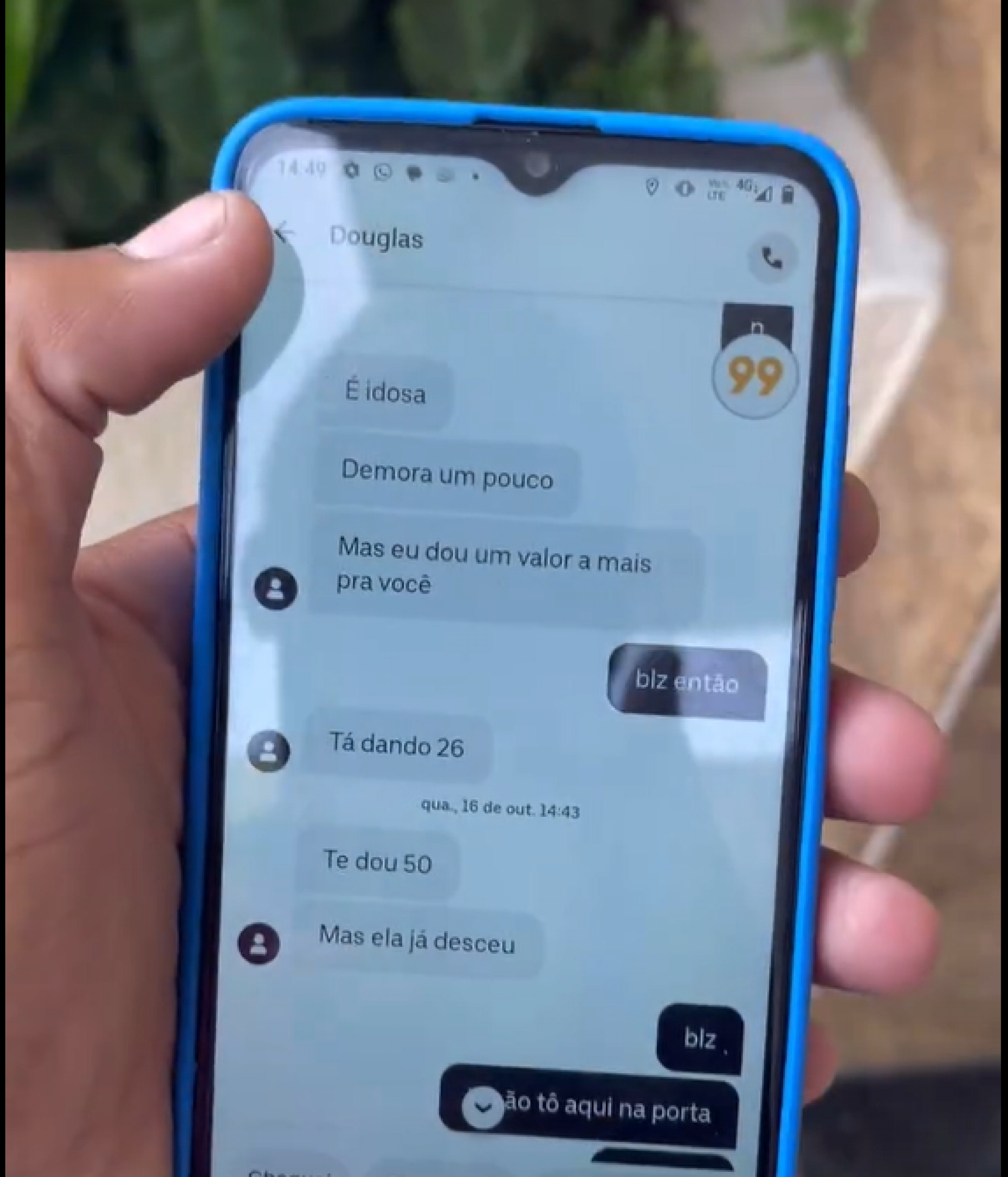 Em conversa com entregador, criminosos prometem gorjeta alta 