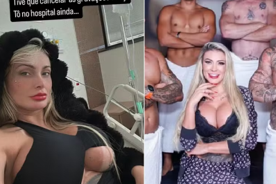 Andressa Urach vai parar no hospital após gravar pornô com oito homens