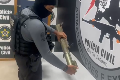Arma de guerra capaz de destruir blindados e aeronaves é apreendida na Zona Oeste