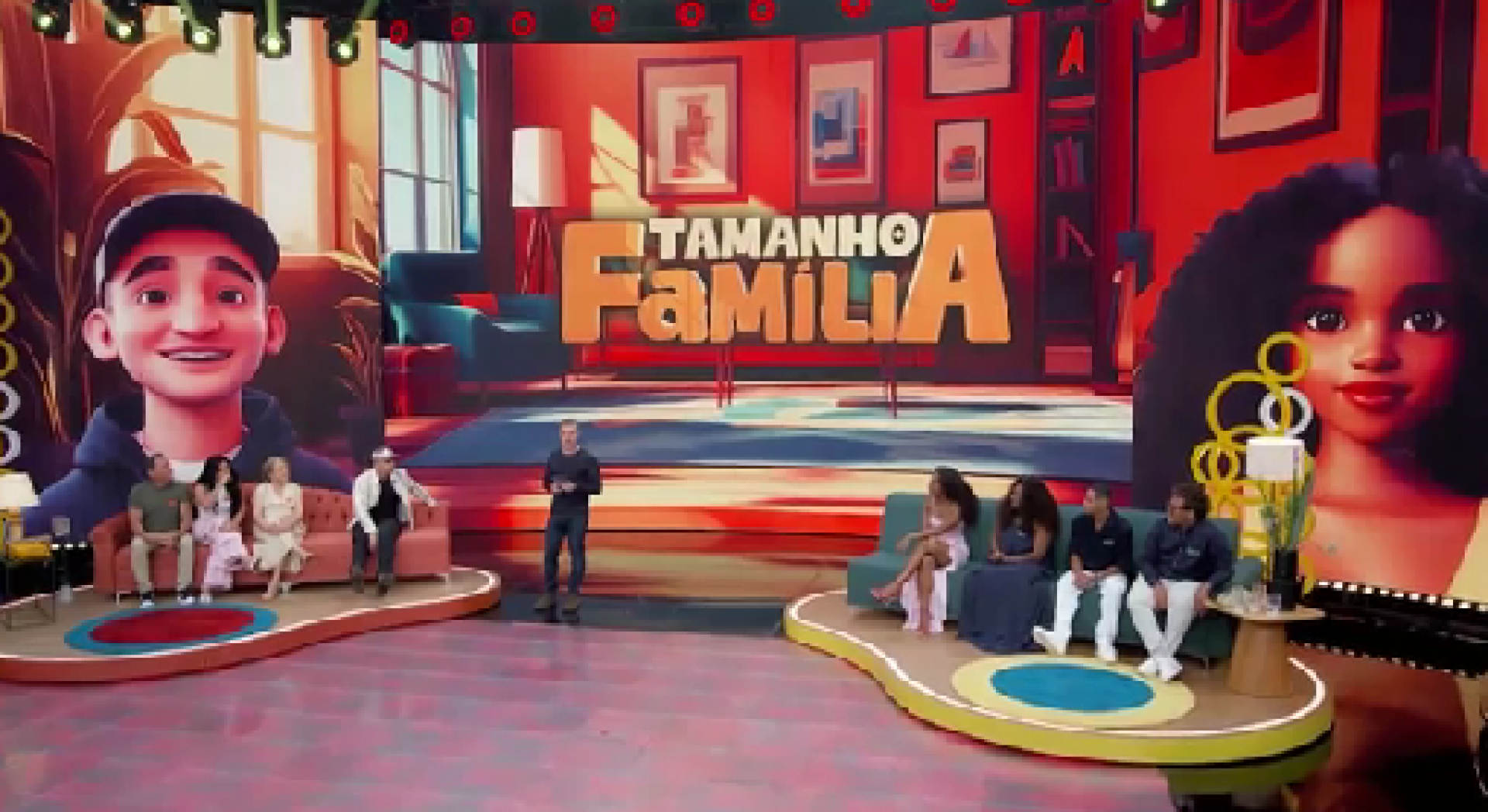 João Gomes no quadro Tamanho Família, do 'Domingão com Huck', da TV Globo - Reprodução de vídeo