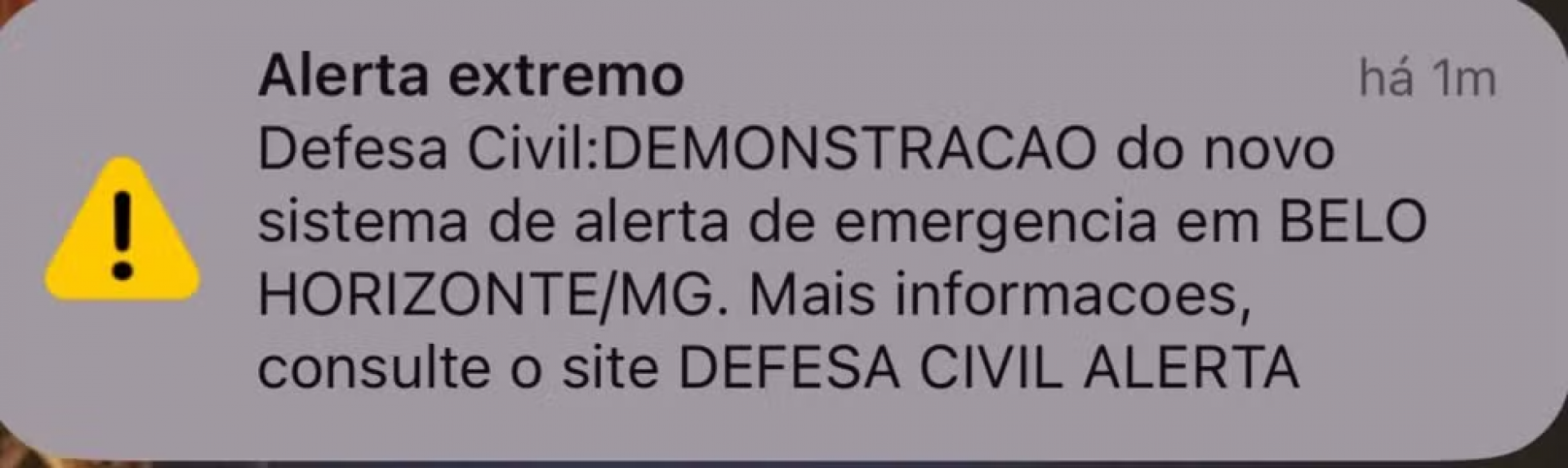 Defesa Civil Alerta utiliza a rede de telefonia celular para emitir alertas gratuitos - Reprodu&ccedil;&atilde;o / Redes sociais