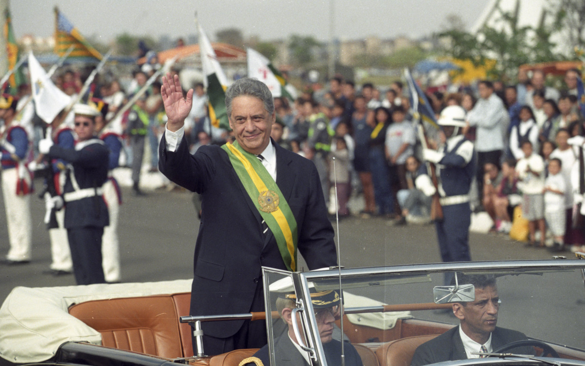 Fernando Henrique Cardoso tomou posse como o 34º presidente do Brasil no dia 1º de janeiro de 1995