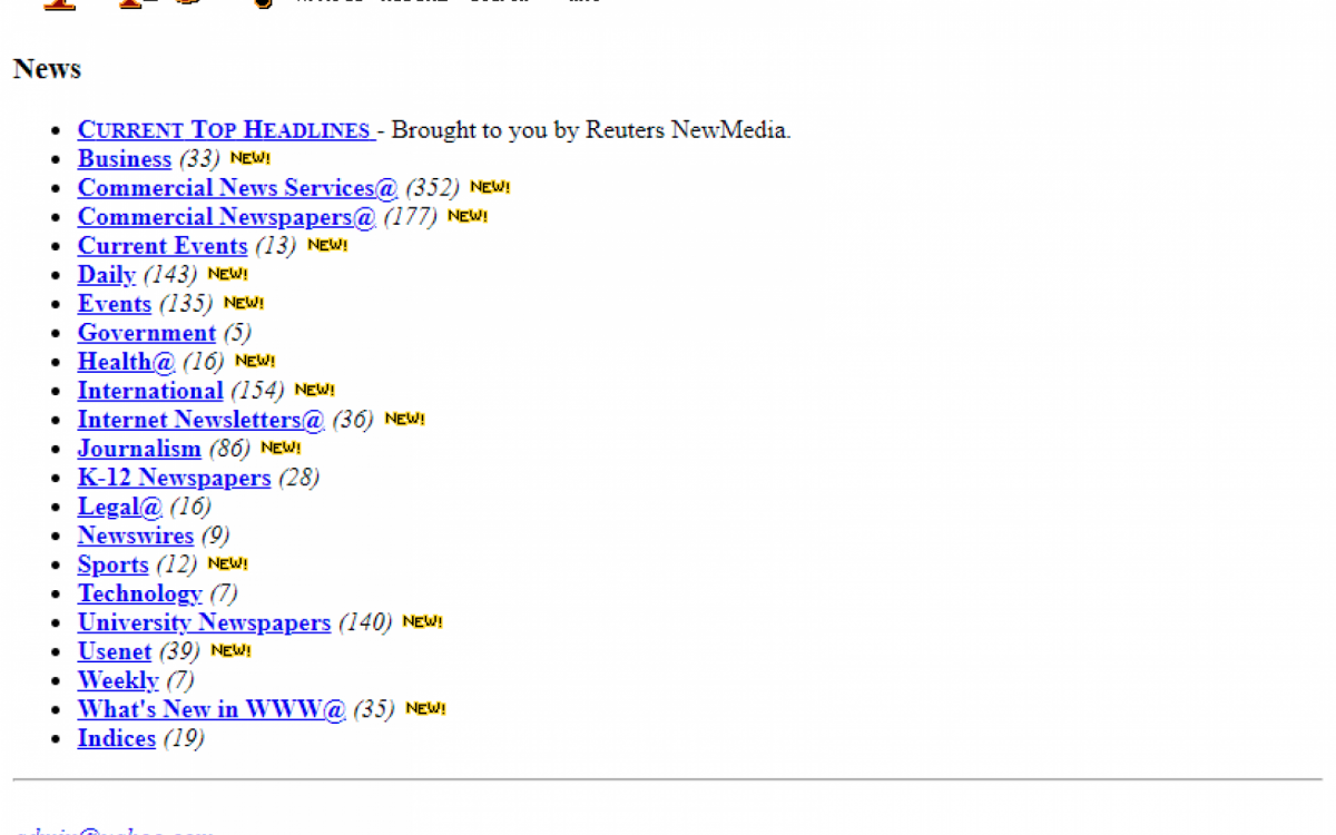 O site de pesquisa \
