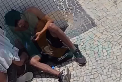 Vídeo mostra homens usando crack às margens da Praia do Forte, em Cabo Frio