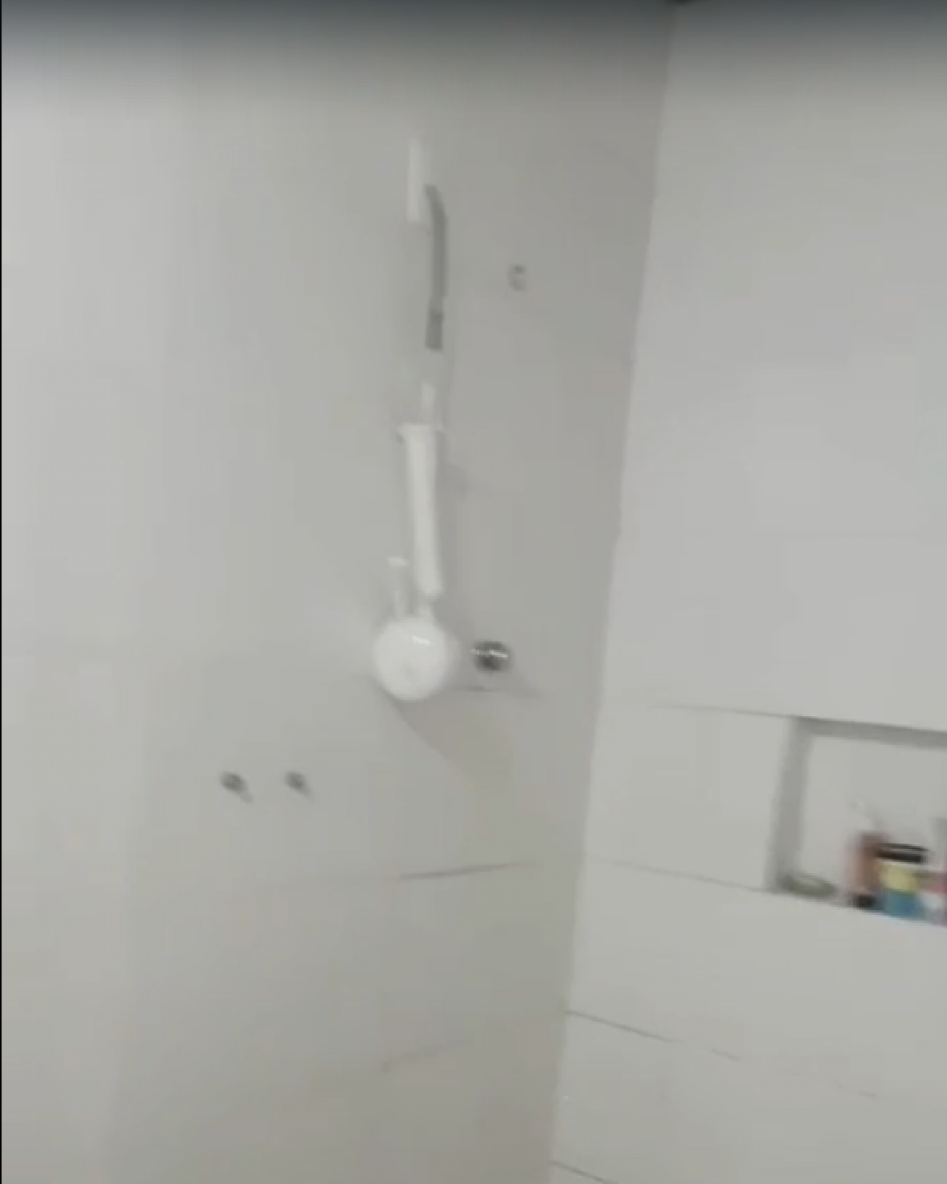 No banheiro da casa, o grupo de invasores arrancou o chuveiro e a torneira da pia - Reprodução / Redes sociais