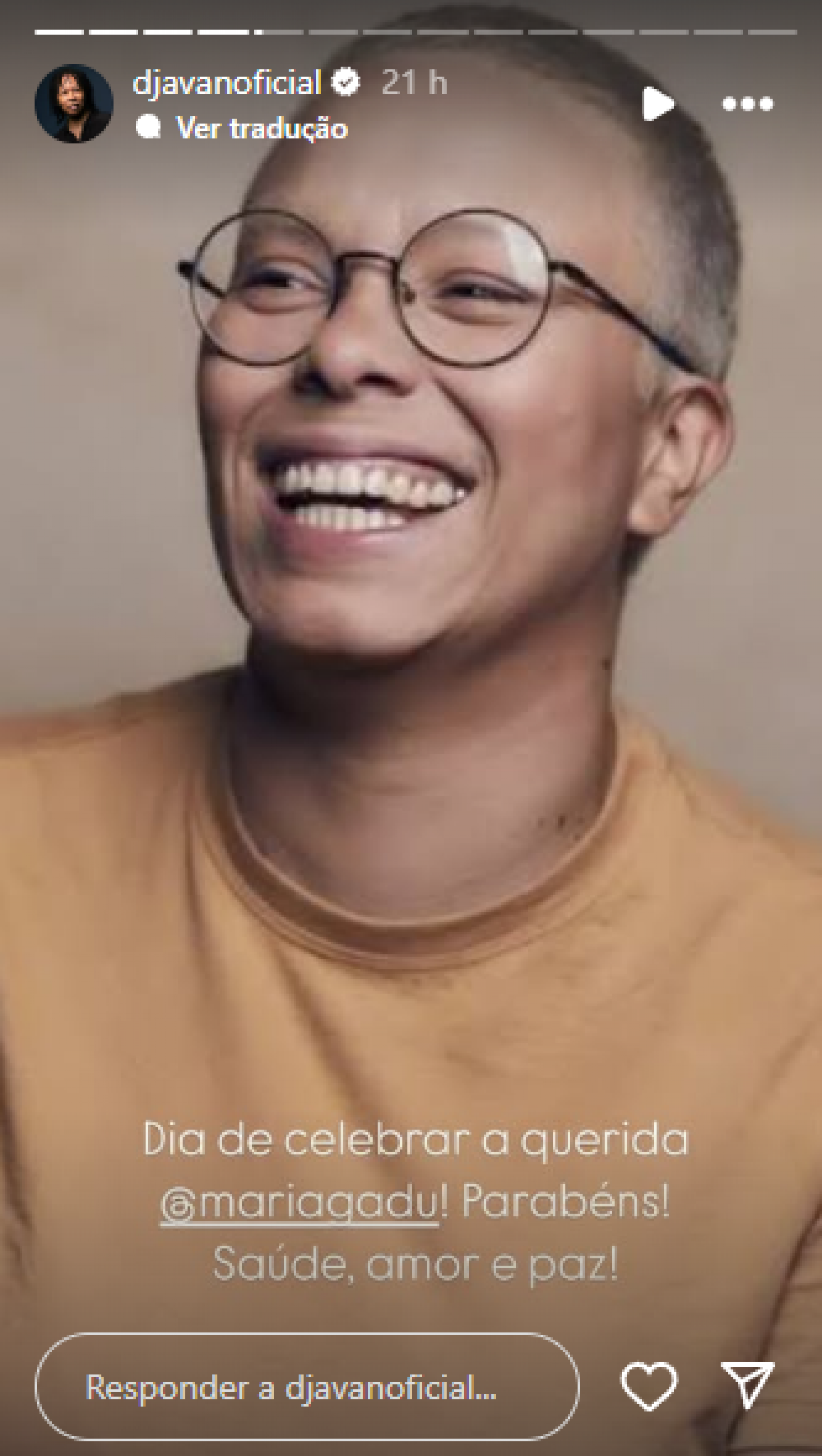 Djavan faz homenagem de aniversário para Maria Gadú - Reprodução / Instagram