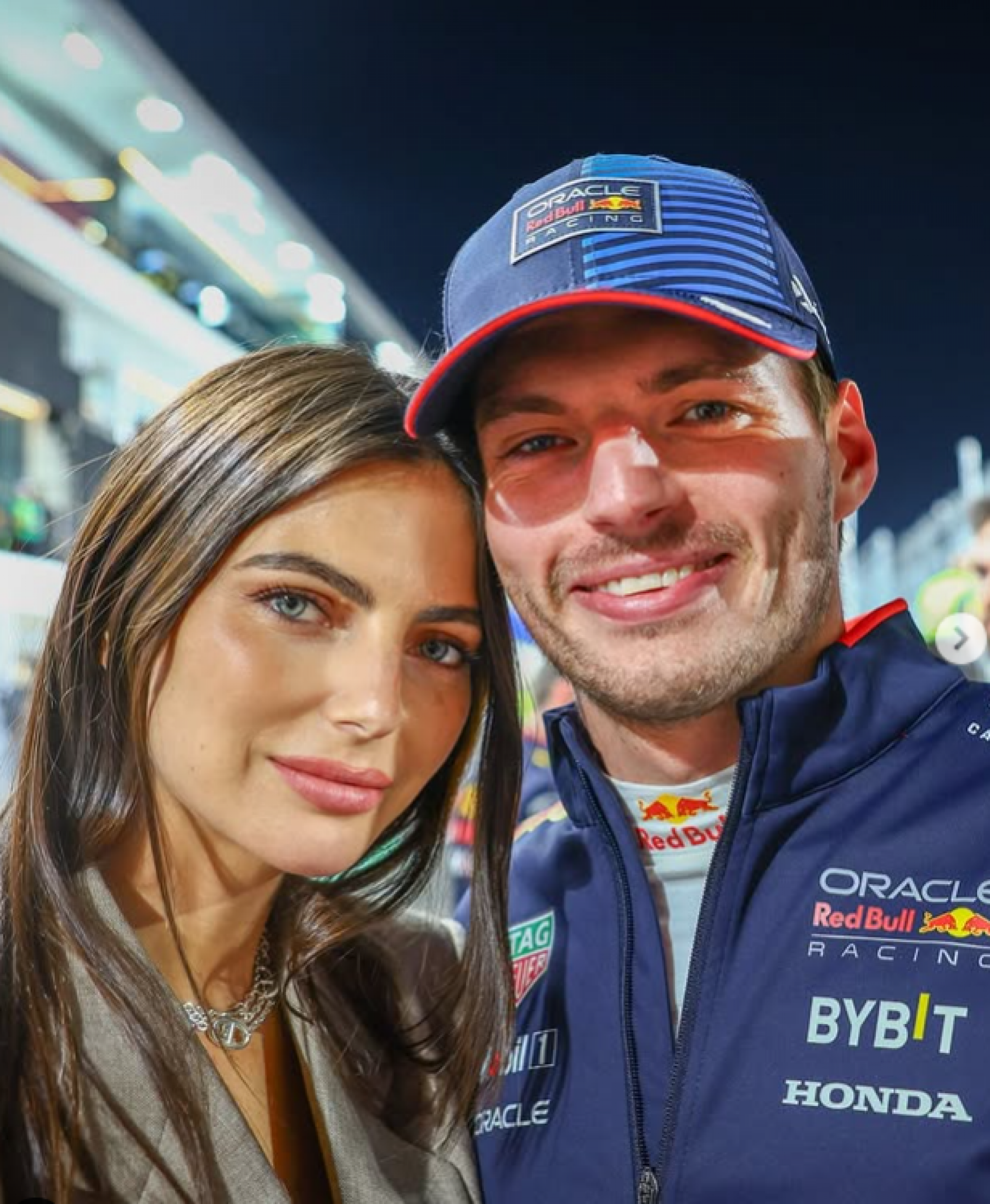 Kelly, filha do tricampe&atilde;o de F-1 Nelson Piquet, e Max Verstappen - Reprodu&ccedil;&atilde;o de Instagram