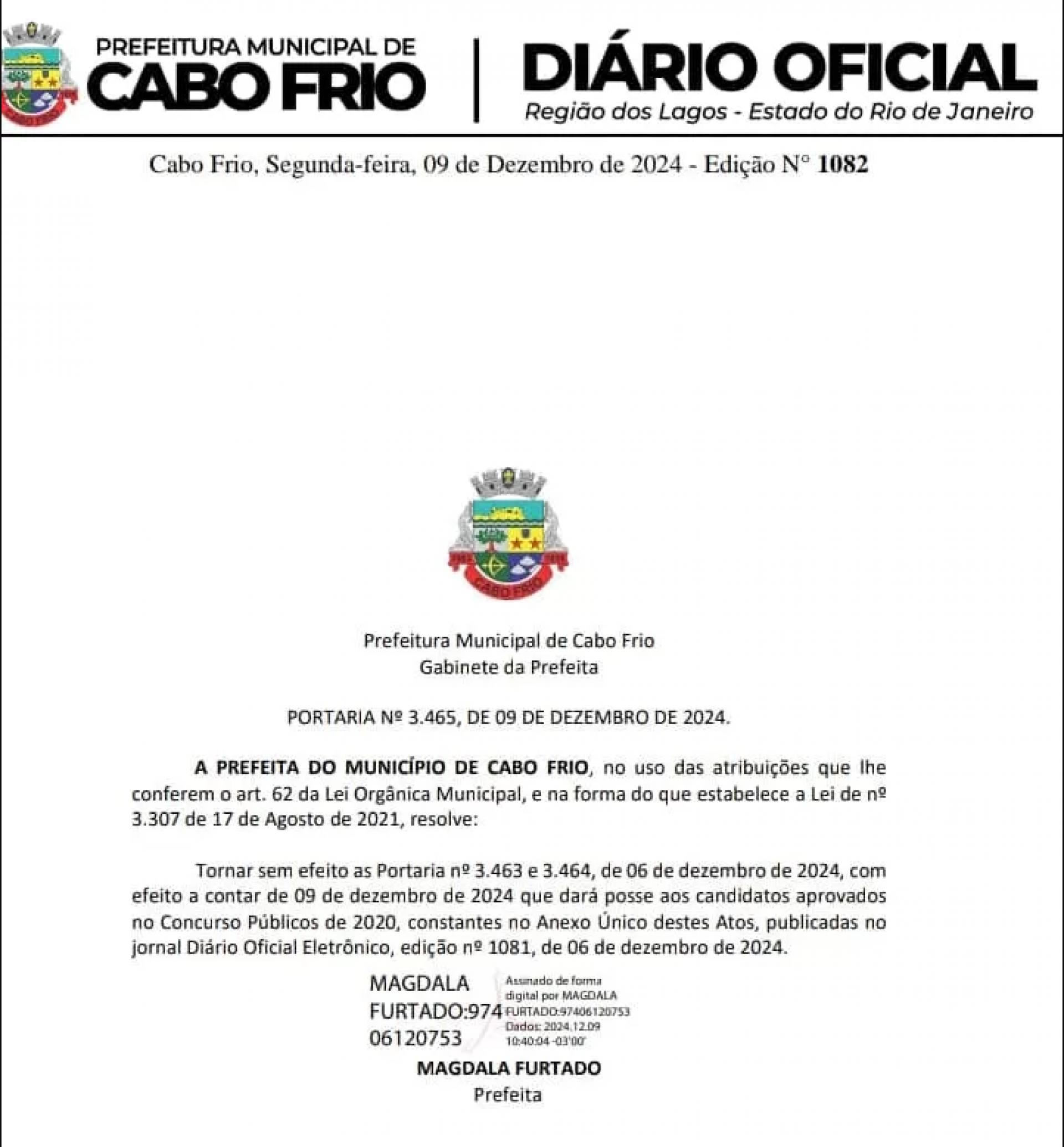 Not&iacute;cia divulgada por meio de uma edi&ccedil;&atilde;o extraordin&aacute;ria do Di&aacute;rio Oficial  - Reprodu&ccedil;&atilde;o/Rede social 