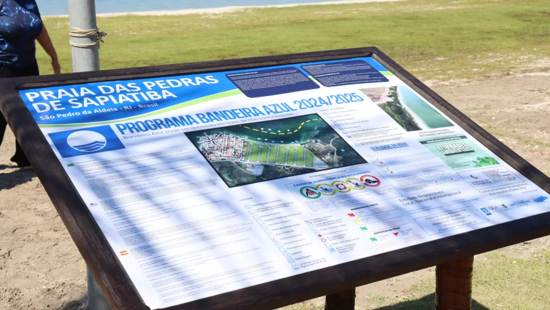 Hasteamento da Bandeira Azul  - Ascom 