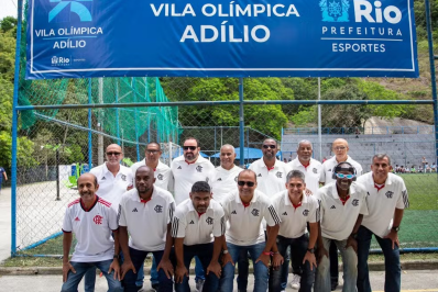 Vila Olímpica do Vidigal é rebatizada em homenagem a Adílio, ídolo do Flamengo